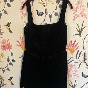 ZARA Black Velvet Mini Dress